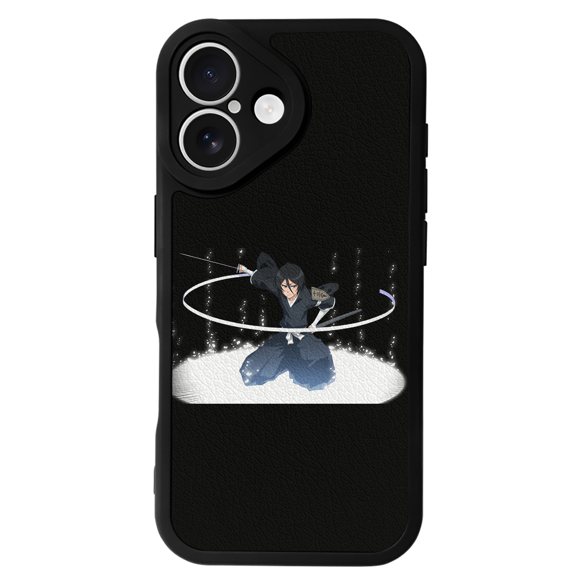 （画像用） ブリーチ 朽木ルキア BLEACH Kuchiki Rukia 【iPhone 16シリーズ対応】シリコンスマホケース（レザー調） 材質：シリコン